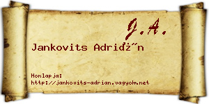 Jankovits Adrián névjegykártya